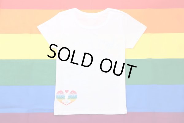 画像9: Love＆Peace【愛と平和】レインボー文字×ラメ虹Tシャツ (9)