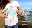 画像1: Love＆Peace【愛と平和】レインボー文字×ラメ虹Tシャツ (1)