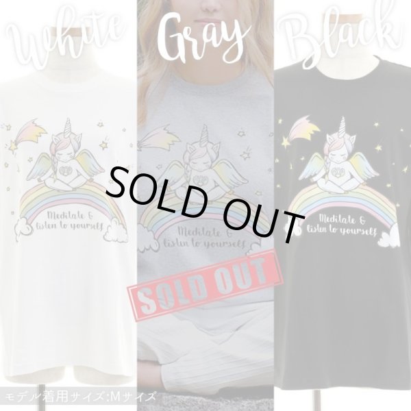 画像2: 2018秋新作「瞑想＆自己内観ペガコ☆ロングTシャツ」３色展開 (2)