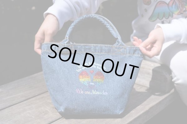 画像3: ラインストーンデニムバック【ライトワーカー＆アースキーパーのメッセンジャーバック】 (3)