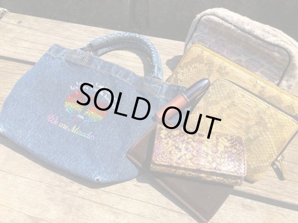 画像7: ラインストーンデニムバック【ライトワーカー＆アースキーパーのメッセンジャーバック】 (7)