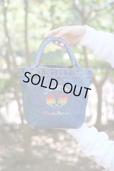 画像6: ラインストーンデニムバック【ライトワーカー＆アースキーパーのメッセンジャーバック】 (6)